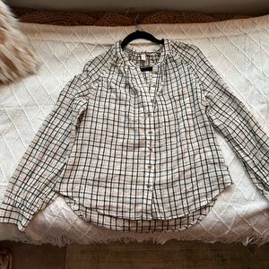 Pilcro Plaid Button Down Blouse
